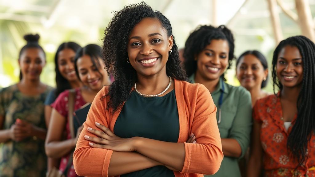 Mulheres em contexto de apoio e autonomia representando o projeto Mulher Protegida